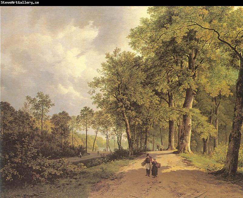 Barend Cornelis Koekkoek View of a Park